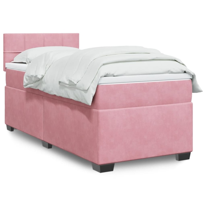 Sommier  lattes de lit avec matelas Rose 90x200 cm Velours