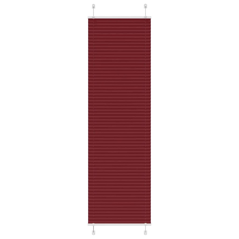 Store pliss rouge bordeaux 55x200 cm largeur du tissu 54,4 cm