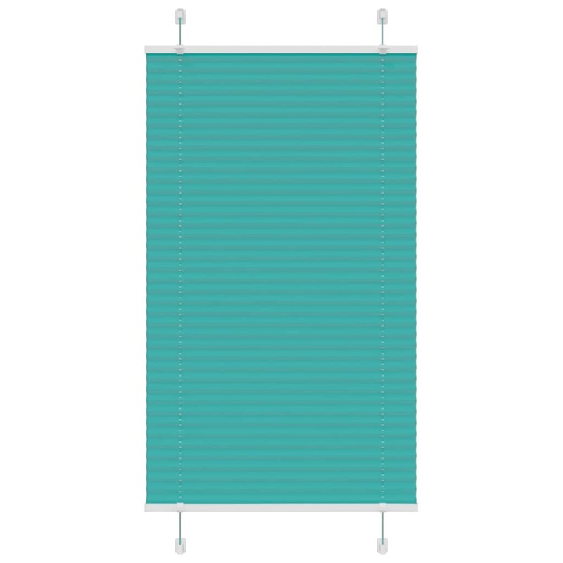 Store pliss vert ptrole 75x150 cm largeur du tissu 74,4 cm