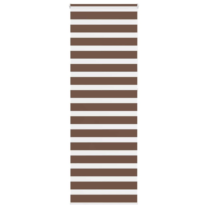 Store zbre marron 80x230 cm largeur du tissu 75,9 cm polyester