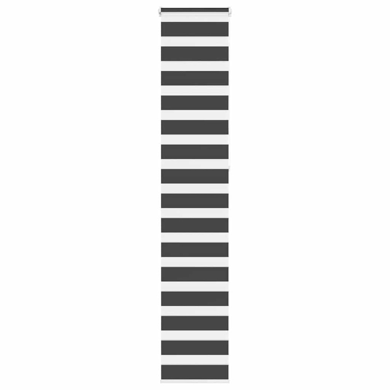 Store zbre noir 45x230 cm largeur du tissu 40,9 cm polyester