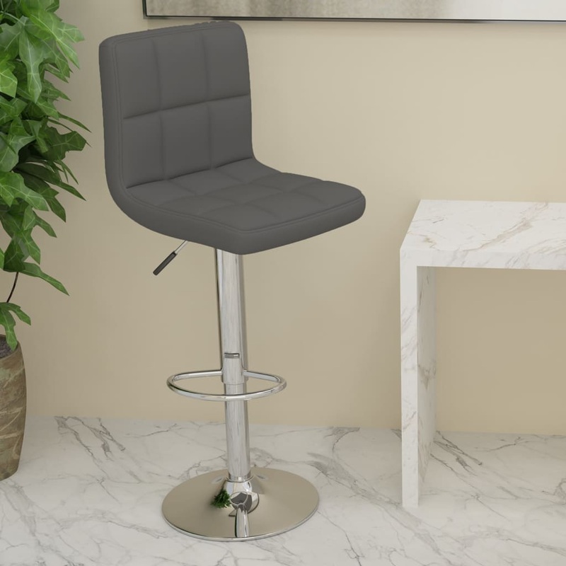Tabouret de bar Gris fonc Tissu