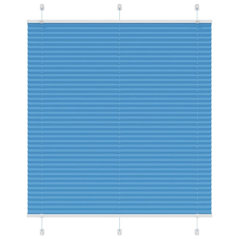 Store pliss bleu 120x150 cm largeur du tissu 119,4cm polyester