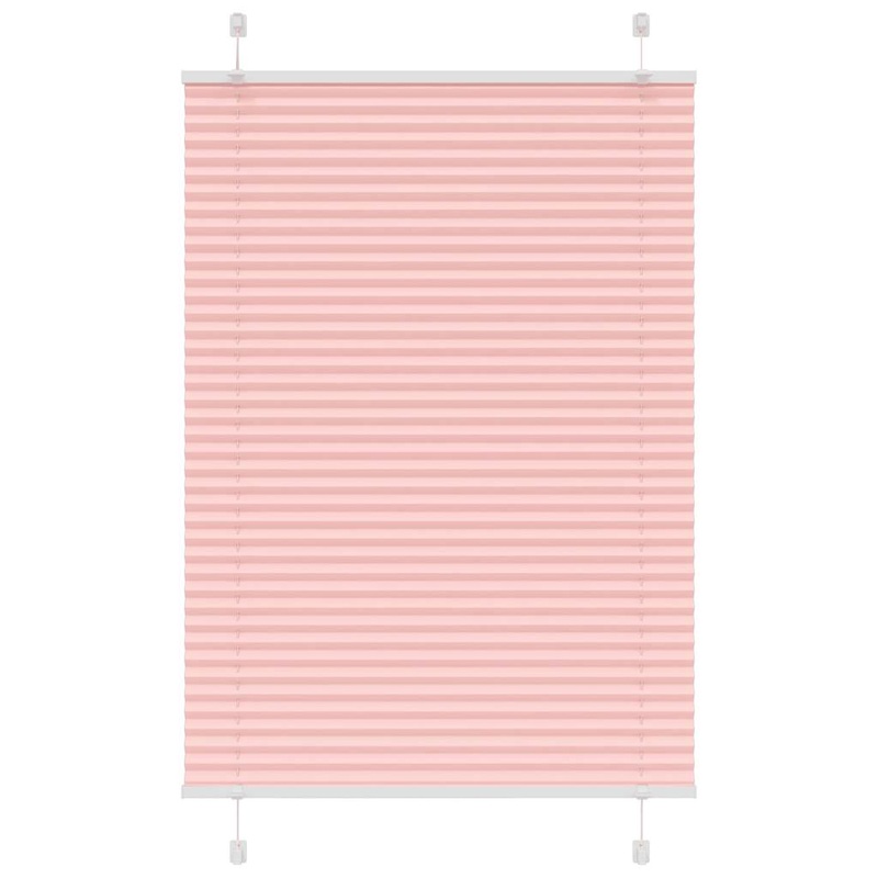 Store pliss rose 100x150 cm largeur du tissu 99,4cm polyester