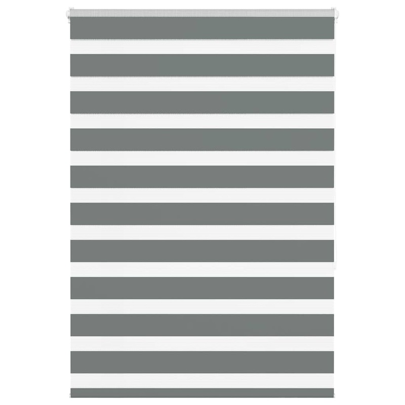 Store zbre gris fonc largeur du tissu 100,9 cm polyester