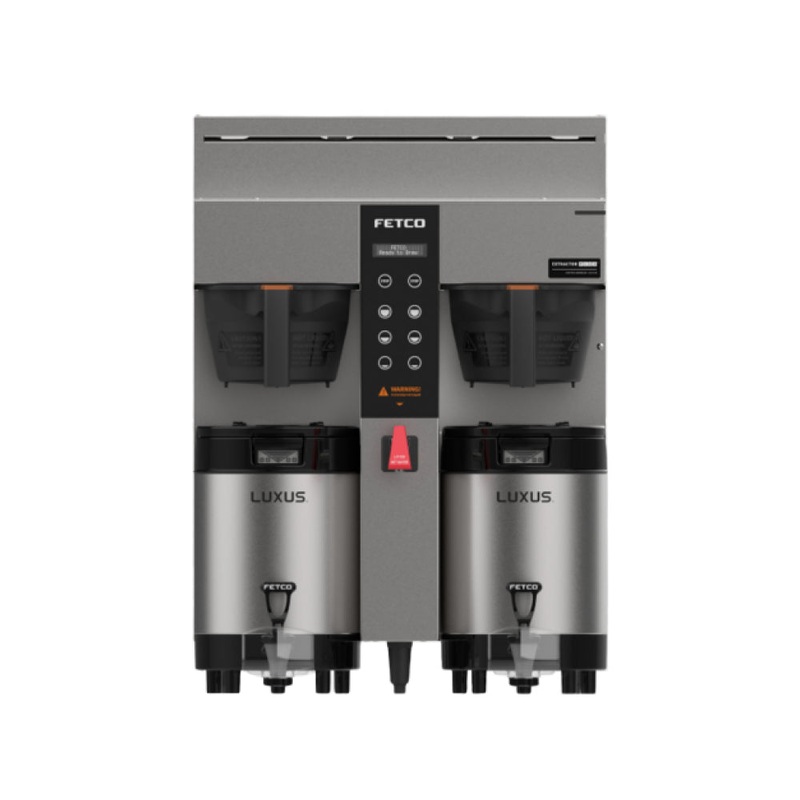 Fetco CBS-1232 Plus Series Double Station Coffee Brewer With Plastic Brew Basket