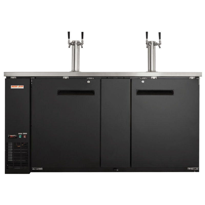 New Air NBD-69-SB 69" 2 Solid Door Beer Dispenser