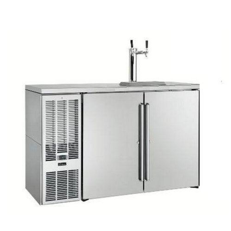 Perlick DDS60 60" 2-Keg Self-Contain Direct Draw Beer Dispenser With 1 Tap and Digital Control