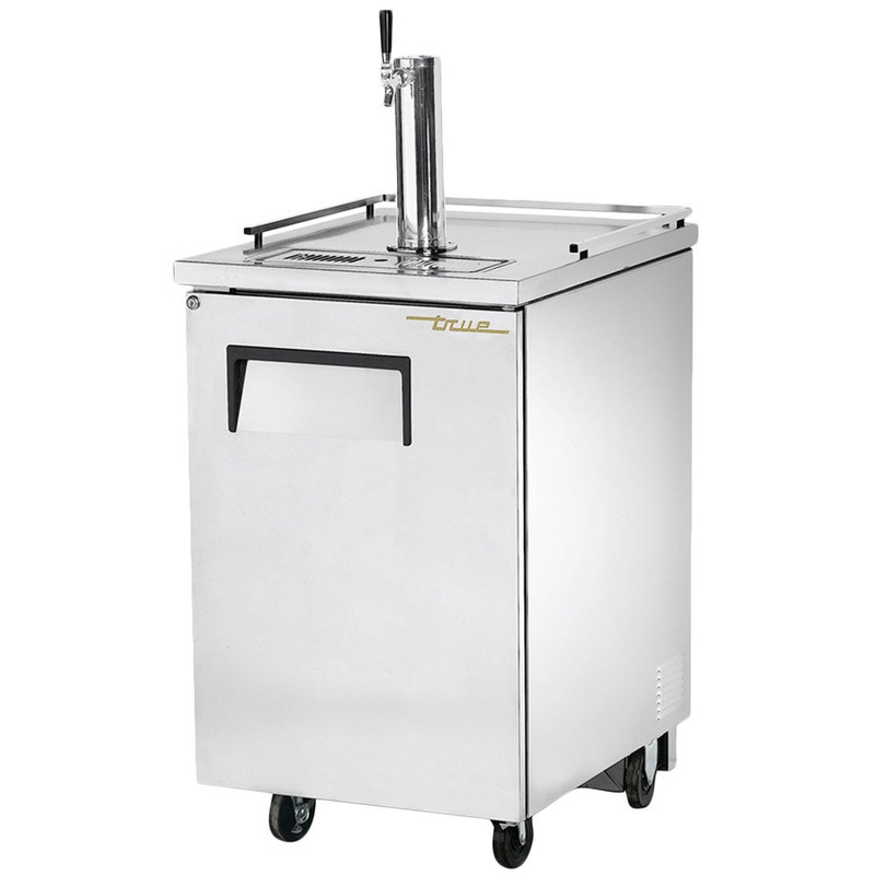 True TDD-1-S-HC 24" 1-Keg Stainless Steel Direct Draw Beer Dispenser With 1 Tap