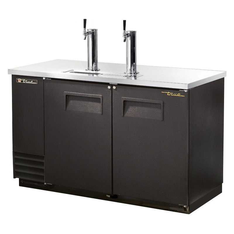 True TDD-2-HC 59" Solid Direct Draw Beer Dispenser With 2 Taps