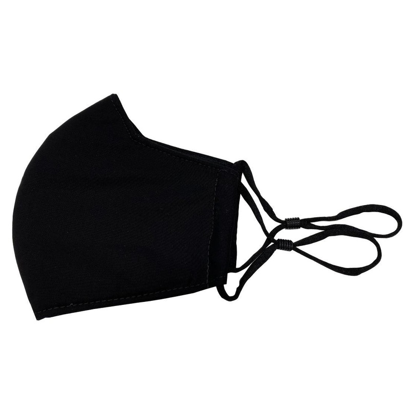 Nella Adult Face Mask with Adjustable Ear Loops - Black