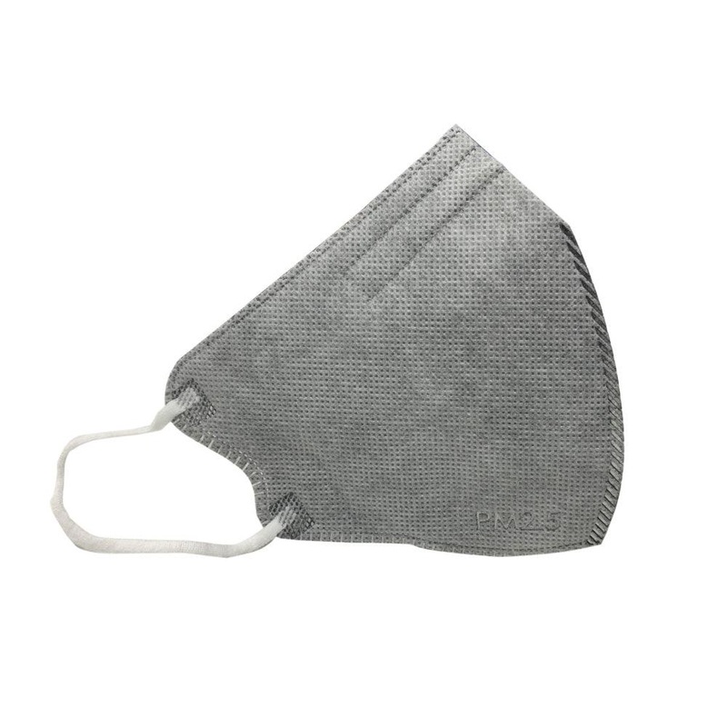 PM2.5 5 Layers Filter Protective Anti-Pollution Face Mask - Gray - 5/Pack