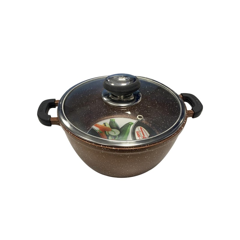 Acrochef 8.5" Raspberry Frying Pot with Black Handle - RP-420