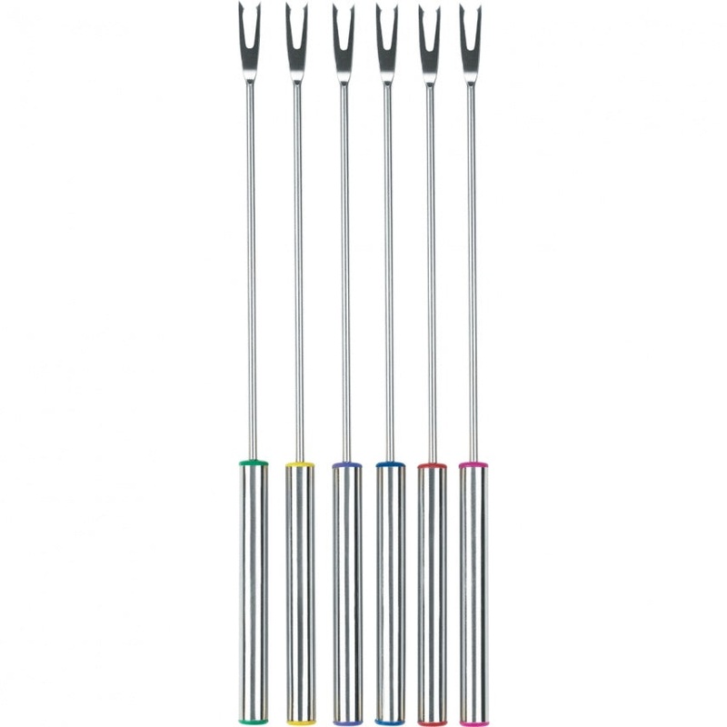 Trudeau 053230 6 Stainless Steel Fondue Fork Set