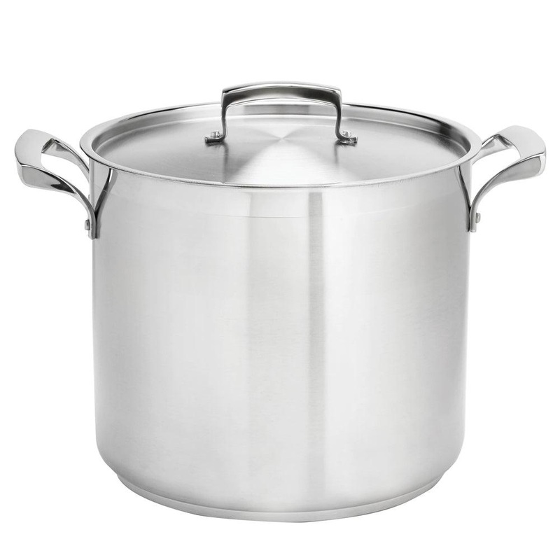 Browne 100 Qt. Thermalloy Stainless Steel Deep Stock Pot - 5724000