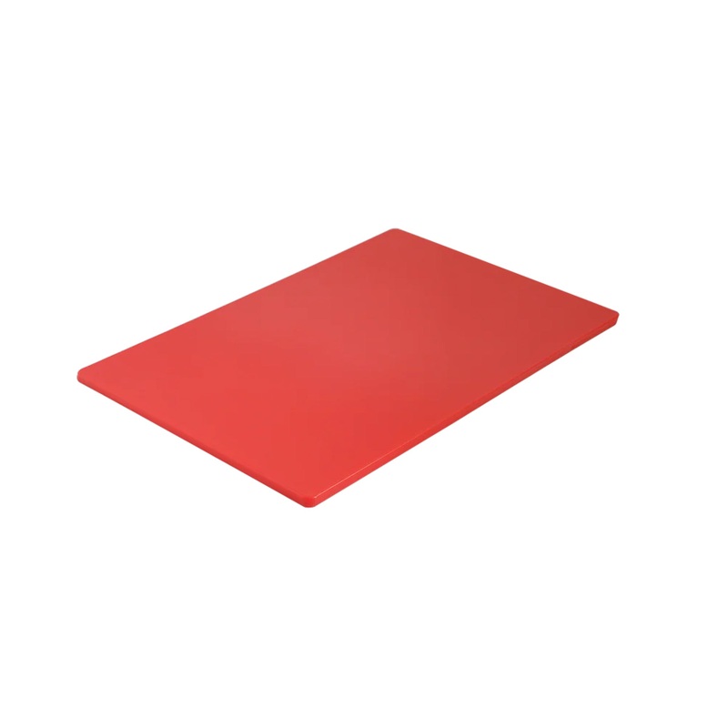 Browne 12" x 18" x 0.5" Medium Density Polyethylene Cutting Board - Red - 57361205
