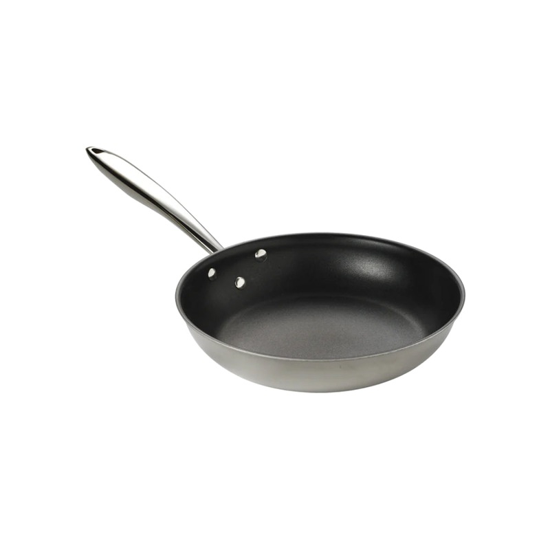 Browne 9.5" Thermalloy Tri-Ply Stainless Steel Fry Pan with Excalibur Non-Stick Finish - 5724097
