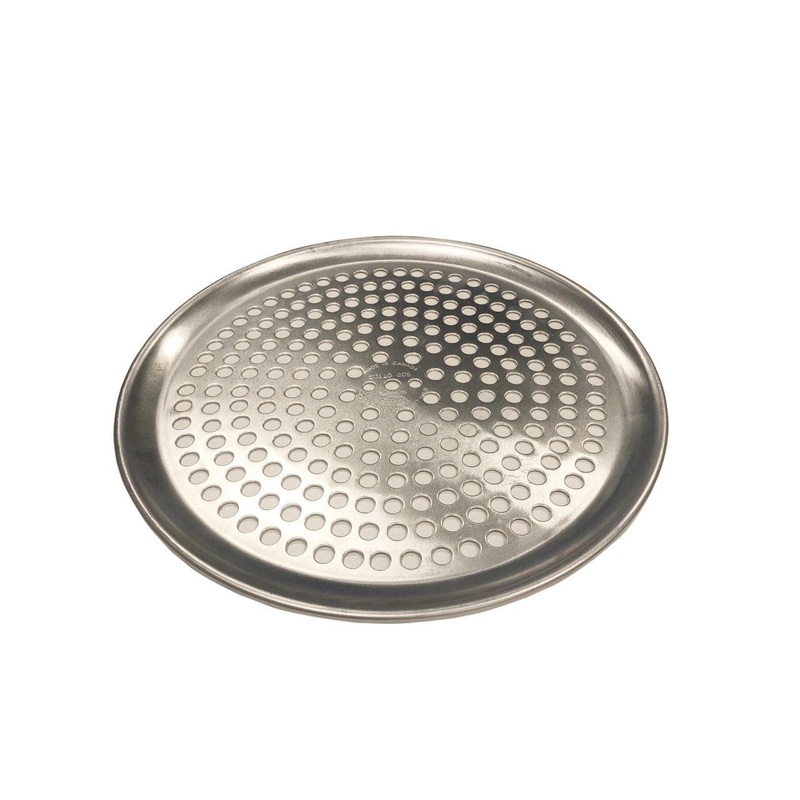 Crown Cookware 19" 18-Gauge Aluminum Perforated Pizza Pan - 500-07194