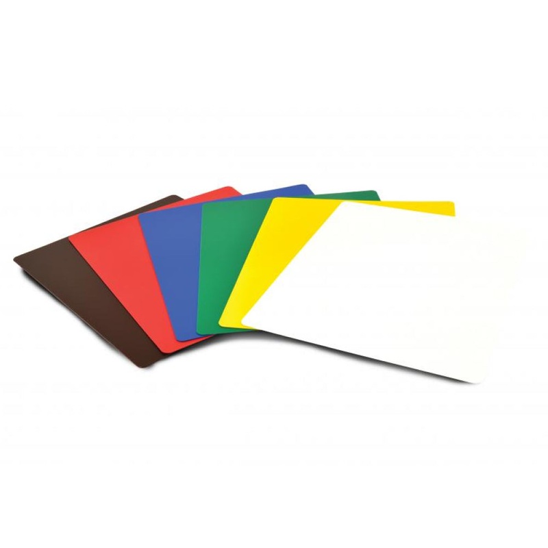 Nella 15" x 20" x 0.06" Set of 6 Pre-Cut Color-Coded Polypropylene Flexible Cutting Boards - 41194