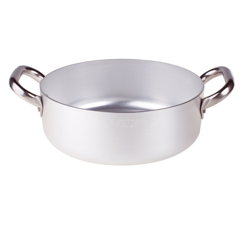 Pentole Agnelli ALMA10620 7.8" Aluminum Casserole With Stainless Steel Handles