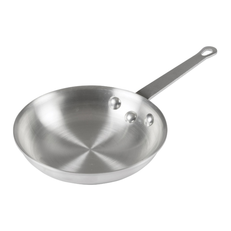 Winco 7" Gladiator Natural Finish Aluminum Fry Pan - AFP-7A