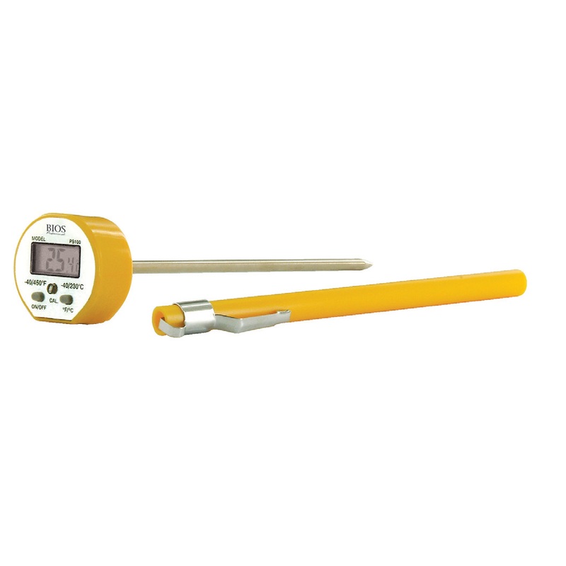 BIOS 5" Probe Water-Resistant Pocket Digital Thermometer