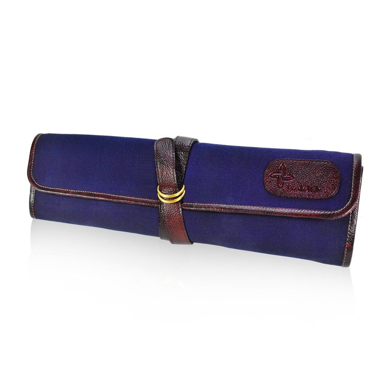 Boldric BOCT109 7-Pocket Navy Canvas DD Hook Tie Knife Bag