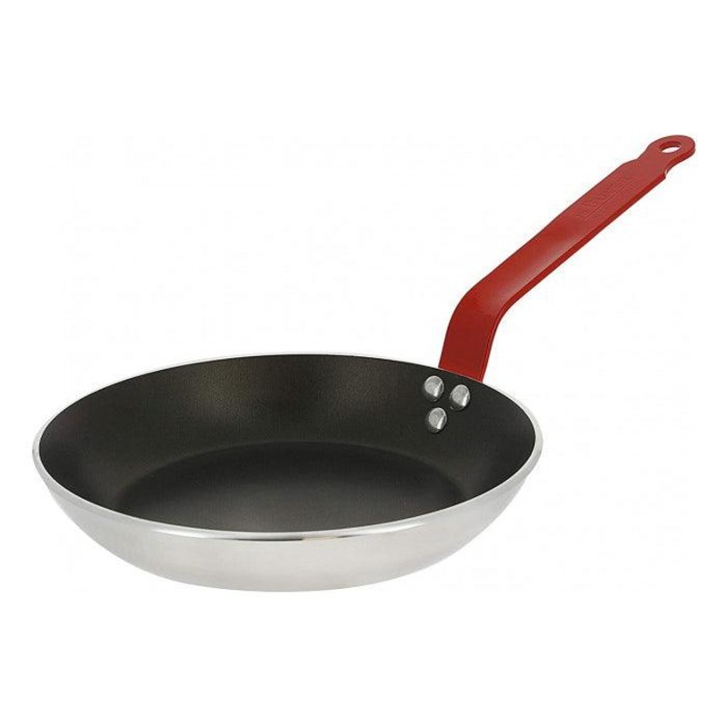 de Buyer 9.5" Choc Non-Stick Aluminum Fry Pan with Red Handle - 8050.24