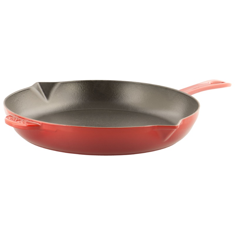 Staub 12" Cherry Cast Iron Frying Pan - 40511-497-5
