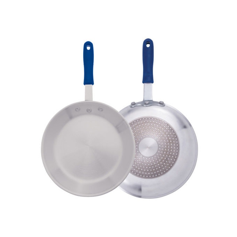 Winco AFPI-8H 8" Induction Ready Aluminum Fry Pan with Stainless Steel Bottom