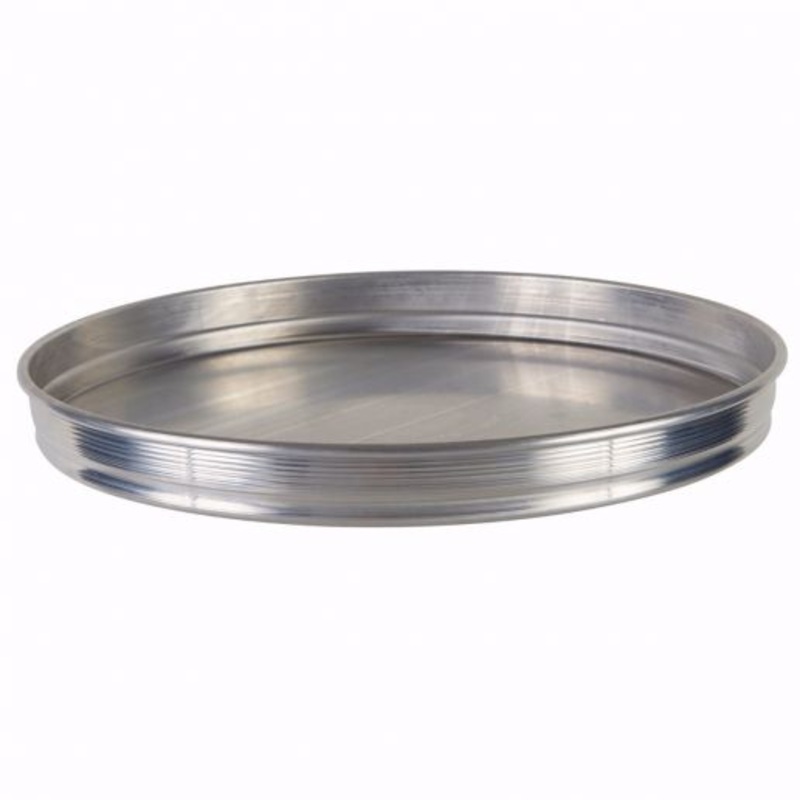 Winco APZK-1215 12" Aluminum Stackable Pizza Pan 12" X 1.5"