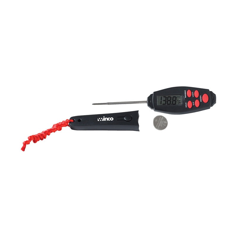 Winco TMT-DG5 2.8 Probe Instant Read Digital Thermometer - Black