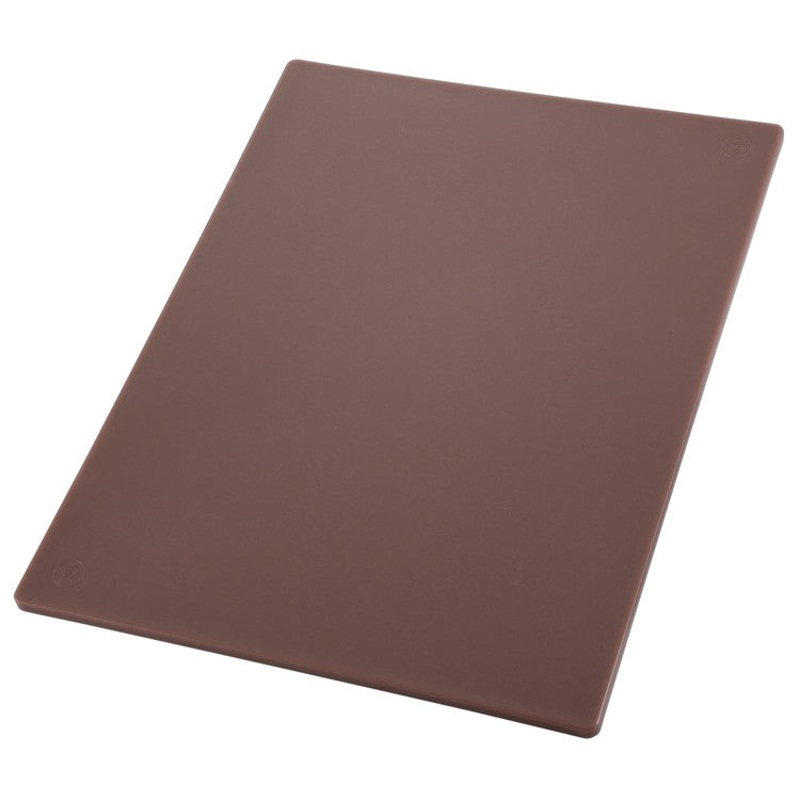 Winco CBBN-1520 15" x 20" x  0.5" Rectangular Cutting Board - Brown