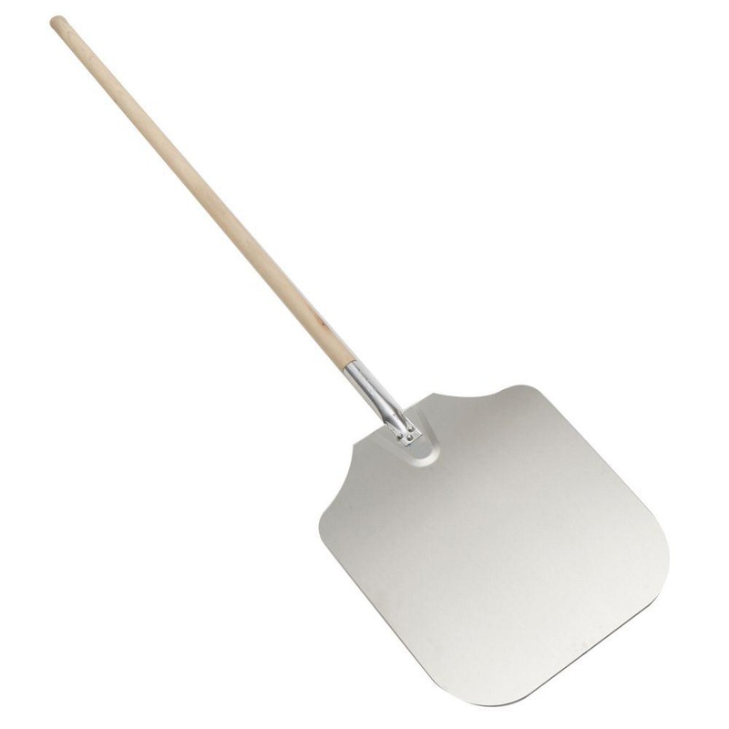 American Metalcraft 5616 16" x 18" Aluminum Pizza Peel with 38" Wooden Handle