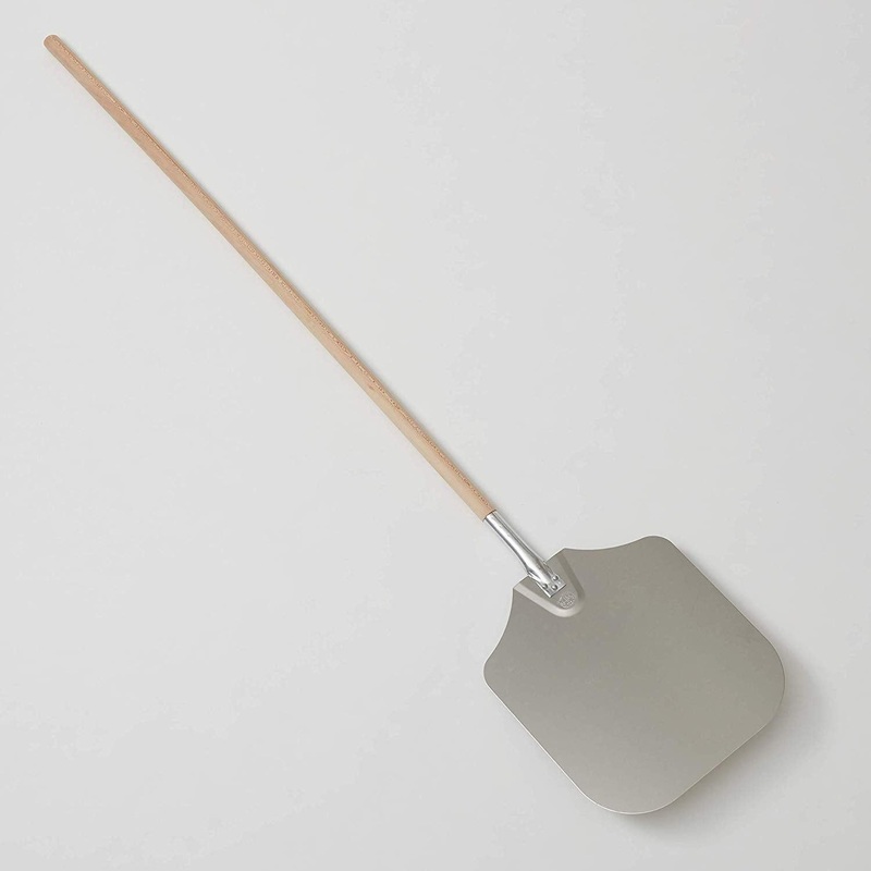 American Metalcraft 6816 16" x 18" Aluminum Pizza Peel with 50" Wooden Handle