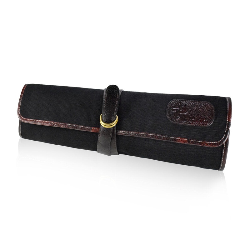Boldric BOCT104 7-Pocket Black Canvas DD Hook Tie Knife Bag