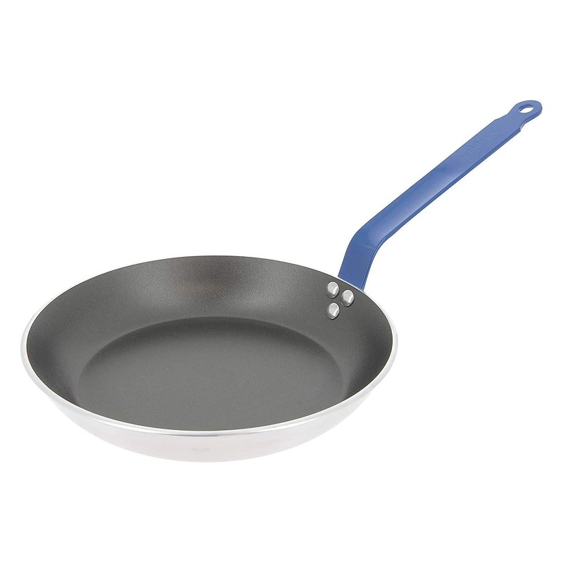de Buyer 12.5" Choc Non-Stick Aluminum Fry Pan with Blue Handle - 8040.32