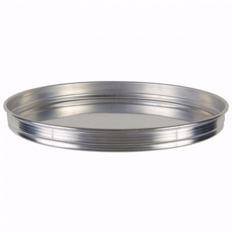 Winco APZK-1415 14" Aluminum Stackable Pizza Pan 14" X 1.5"
