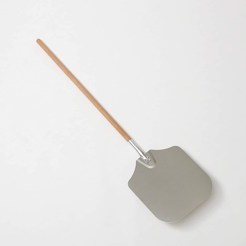 American Metalcraft 5414 14" x 16" Aluminum Pizza Peel with 38" Wooden Handle
