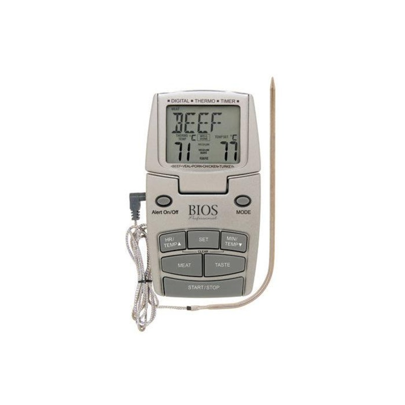 BIOS 37" Probe Pre-programmed Meat and Poultry Thermometer Timer - DT100