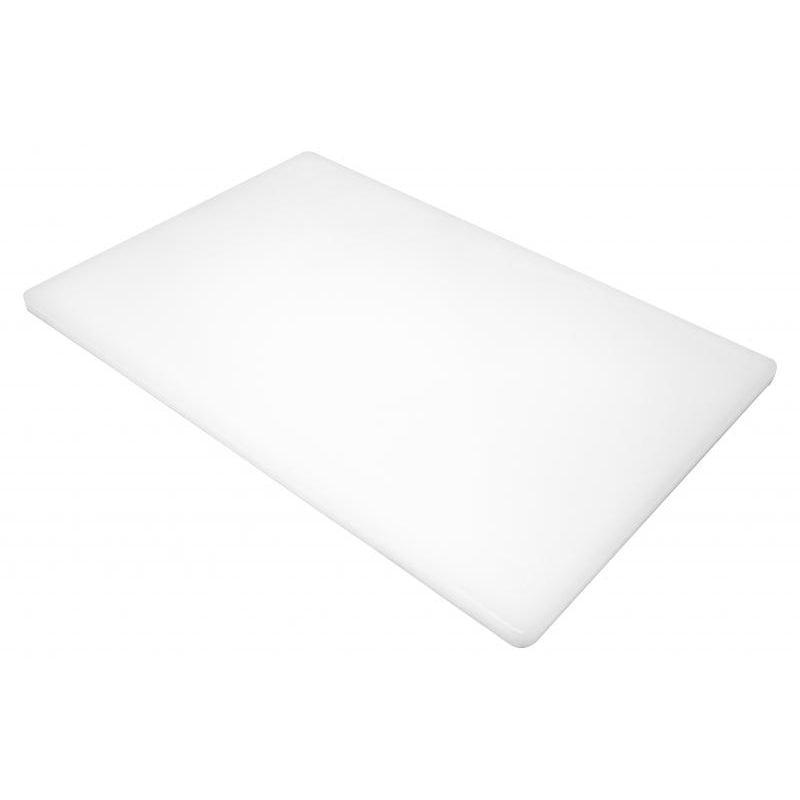 Browne 12" x 18" x 0.5" Medium Density Polyethylene Cutting Board - White - 57361201