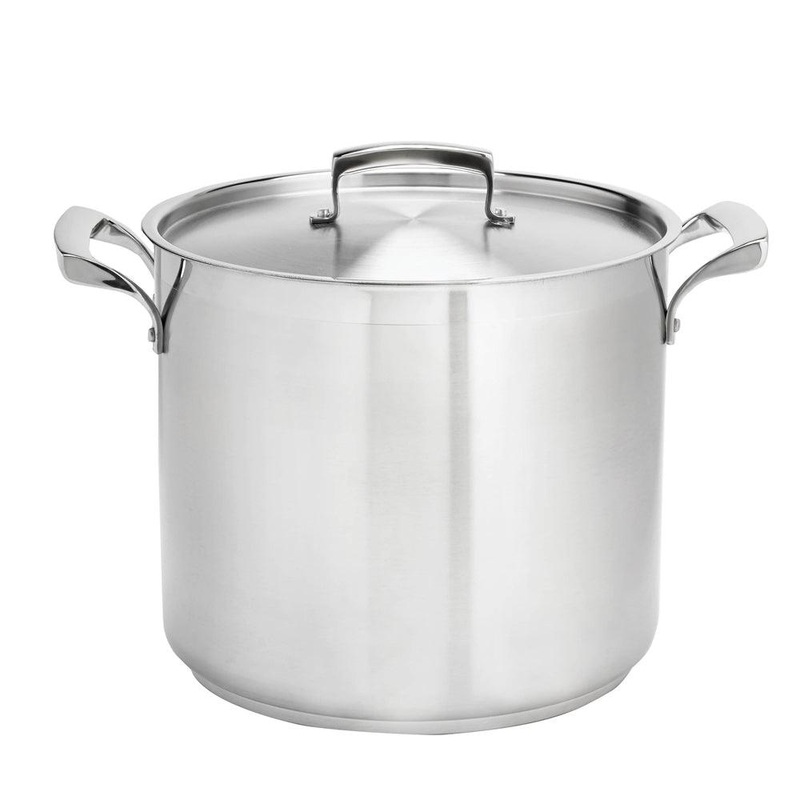 Browne 24 Qt. Thermalloy Stainless Steel Deep Stock Pot - 5723924
