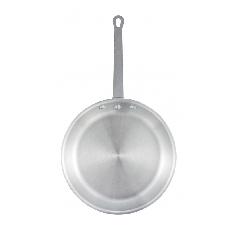 Nella 10" Majestic Natural Finish Aluminum Fry Pan - FPNA10