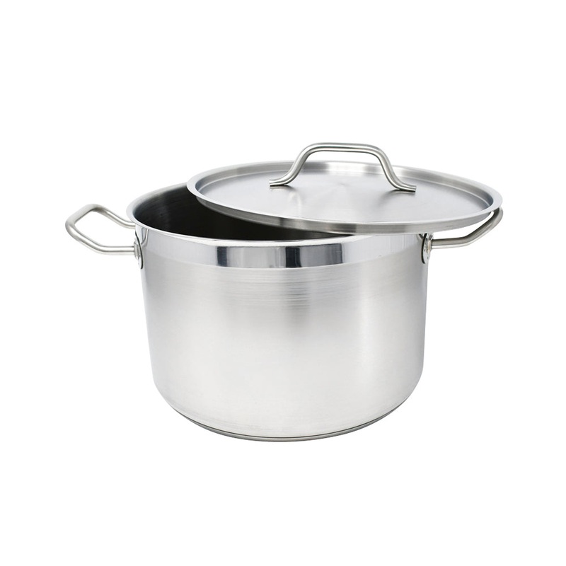 Nella 12 Qt. Stainless Steel Stock Pot with Cover - 80438
