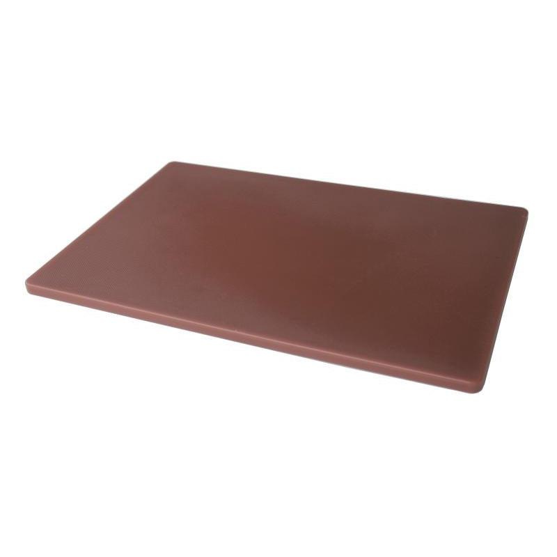 Nella 18" x 24" x 0.5" Polyethylene Rigid Cutting Board - Brown - 41211
