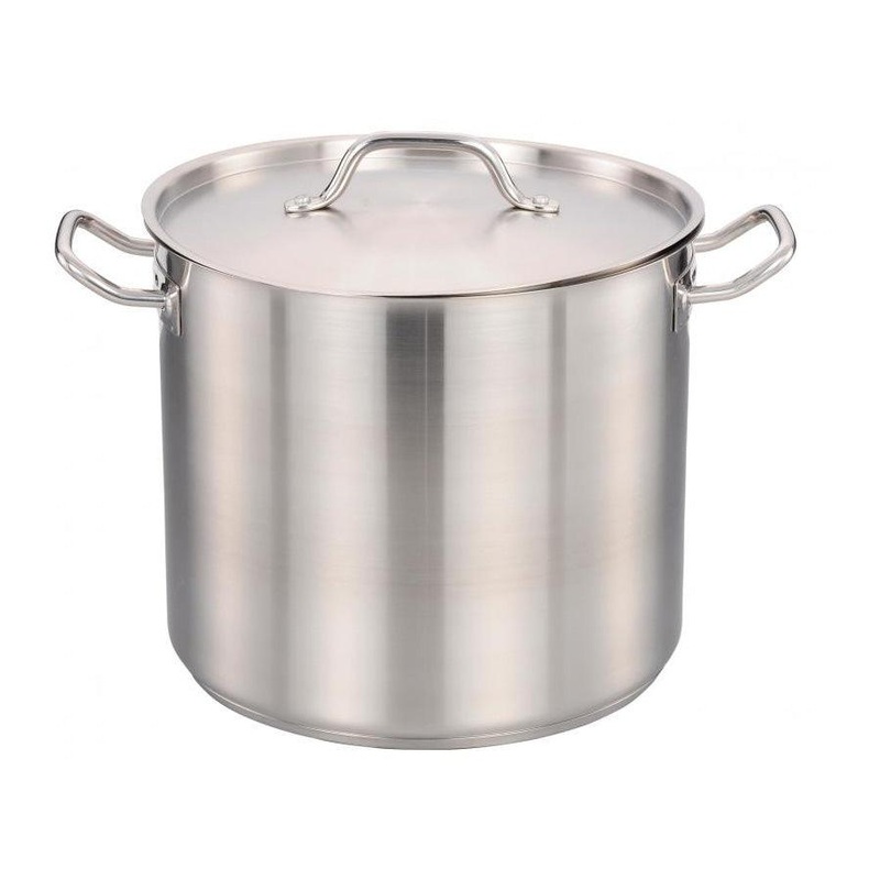 Nella 32 Qt. Stainless Steel Stock Pot with Cover - 80442