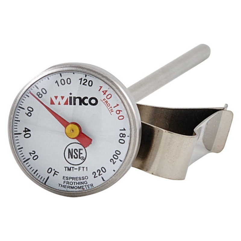 Winco TMT-FT1 4.5" Probe Dial Frothing Thermometer