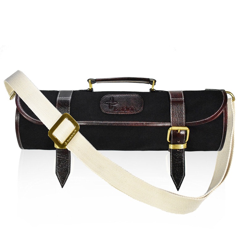 Boldric BOCKR111 9-Pocket Black Canvas Roll Knife Bag