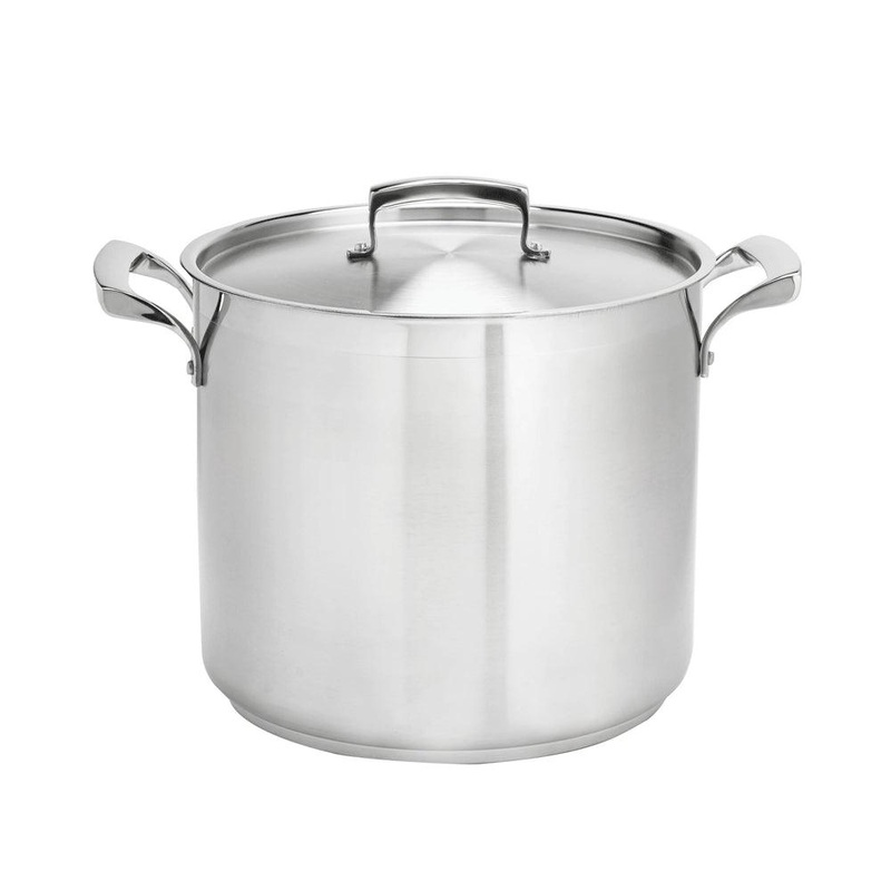 Browne 20 Qt. Thermalloy Stainless Steel Deep Stock Pot - 5723920