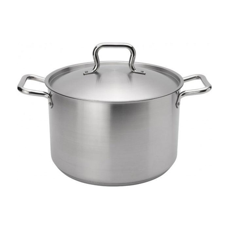 Browne 8 Qt. Elements Stainless Steel Deep Stock Pot - 5733908
